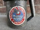 Pre-1931 Magnolia Petroleum Company Galvanized One Quart Measuring Oil Can Sign