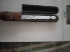 Vintage Glass Thermometer In Wooden Case Marked Jintan A Tokyo
