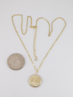 Gold Plated 925 Sterling Silver Cz Tree Of Life Necklace 15 75  - 17 75  Long