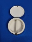 Vintage Brighton Hinged Small Pill Box  Silver Tone