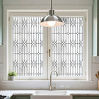 Window Privacy Film  Stained Glass Decorative Static Cling  Removable Sun Blocki