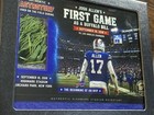 Josh Allen First Game Buffalo Bills Turf Relic 2018 Highmark Stadium Nfl