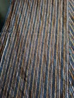 Vintage Indigo Stripe Fabric 35x125 Indigo Dye Kimono Remnant Ready Now