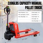 3300lbs Fully Electric Pallet Jack Truck Powered Lithium Battery 48  X 27  Forks