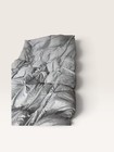 Goose Down Feather 3d Pinch Pleated Comforter Cotton Gray  queen 90 X 90 