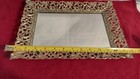 Vintage Vanity Mirror Perfume Tray 9 5 X 13 5 Inches Goldtone Filigree  t8 