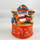 Vintage Enesco Coca Cola Busy Bottlers Musical Figurine Buy The World A Coke