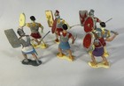 Vintage Marx Painted Plastic Roman Soldiers Various Types Poses 2 5    H Lot Of 7