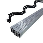 6 6 Ft Lock Channel And Spring Wire Greenhouse Kit  10 20 Set - Galvanized Steel