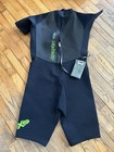 Hyperflex Men s Axs Shorty Spring Suit Wetsuit 2 5mm Size Xs-xl Black   Green