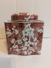 Vintage Cherry Blossoms Floral Tin Designed By Daher Made In England