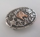 High Quality Sterling Silver Relief Horse Engraved Western Belt Buckle