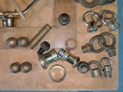 15lb Lot Vintage Lamp Metal Parts Repair Restore Art Craft Chain Arms Socket