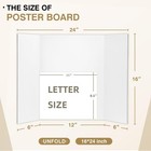 Chell Mini Size Trifold Poster Board  16  X 24   Small Corrugated Project Boa   