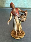 Antique 19th Century Austrian Cold Painted Arab Man Merchant Bronze Figure