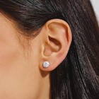 Women s Ear Studs Inlaid Synthetic Zircon Copper Earrings Fashion Jewelry