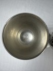 Vintage 95  Pewter Wine Goblets Set Of 2 Stemmed Chalice Cups Ornate Grapes