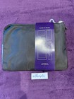 Delta One Business Class Amenity Kit By Tumi Zipper Bag New Black   Purple