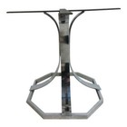 Vintage Mid Century Chrome Dining Room Center Table Base Octagon