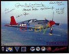 Tuskegee Airmen Wwii - Authentic Signed 8x10 Color By 6 Airmen Incl Archer  ace 
