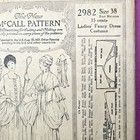Antique Mccall Sewing  Pattern 2982 Ladies  Fancy Dress Costume Sz 38 Uncut 