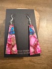 Navajo Sterling Silver Turquoise Slab Earrings