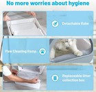 Self Cleaning Litter Box Large Jumbo  Pull And Scoop Cat Litter Box