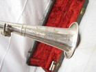 Vintage Sonata Metal Clarinet Musical Instrument W case Silver Plated