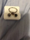 Black Onyx Ring And Earrings Set