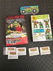 Vintage Tmnt Food Packaging Lot  Cereal Box   Cookies   5 Mini Comics