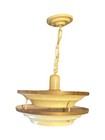 Vintage Space Age Atomic Metal Flush Mount Ceiling Fixture Pendant Light