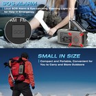 Emergency Solar Hand Crank Weather Radio 5000mah Power Bank Light For Camping