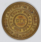 1863 Patriotic Civil War Token  the Flag Of Our Union   Shoot Him  Ref F-209 414