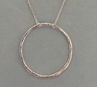 New Sundance Catalog Sterling Silver Dainty Circle Necklace