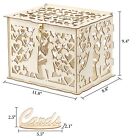 Wedding Card Box With Lock Wood Wedding Money Box Holder With Sign Reception Env