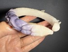 62mm Natural Mongolian Jade Matte Bangle shetei Cui hand Carved Flower Dragon