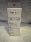 Kiss Salon French 24 Nails Real Short Round Glossy French Tip Natural   White