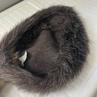Vintage 80s Raccoon Fur Davy Crockett Taxidermy Trapper Hat Sz Xl