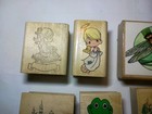 Variety Lot Of Rubber Stamps - 19 Items - Crafting  - Scrapbooking 