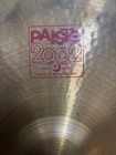 Paiste 2002 Power Ride 22 Inch Cymbal With Serial Number 505855  Dark Sound