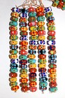 10 Strands Lamp Work Glass Beads  Multi Color Fashion Beads For Jewelry Making 