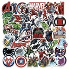 50pcs Disney Stickers Marvel Avengers Waterproof Cartoon Decorative Sticker