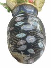 C  1900  Old  Chinese Cloisonn   Vase Carved Cabbage Majolica Qing Dragons Asian