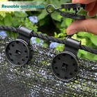 Shade Cloth Clips  50 Pcs Round Heavy Duty Lock Grip Plastic Sunshade Clips  Win