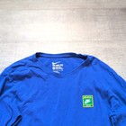 Vintage Nike Running Non Ducor  duco Long Sleeve T Shirt Mens Size Small S Blue