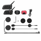 Motorcycle Intercom Helmet Waterproof Music Player Interphone Bluetooth Headset