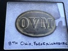 Rare Dug Civil War  Ovm Ohio Volunteer Militia Belt Plate