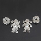 Tous Sweet Dolls Earrings Girl Motif Silver 925 Jewelry Fashion Accessories D962