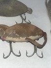 4 Vintage Heddon Lure Meadow Mouse - Glass Eyes Mouse Flocked