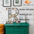 Led Marquee Light Up Letters Industrial Vintage Style Lighted Rust Letter R